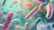 © Sama - Bacteria and Microtaxa Background with Bacillus Sinuosus. AI generated illustration
