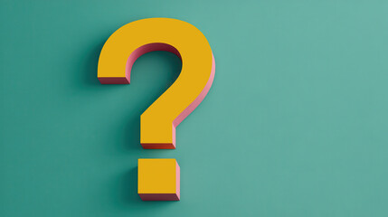 Canvas Print - vibrant abstract inquiry, a bold and dynamic representation of a question mark, featuring vivid colo