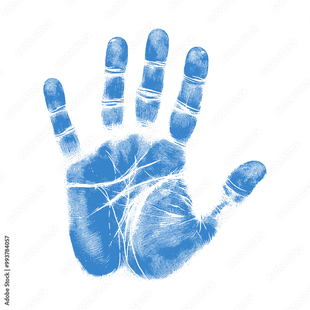 human handprint vector , The handprint should look realistic vector ...