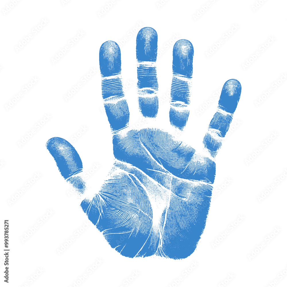 human handprint vector , The handprint should look realistic vector ...