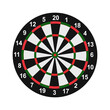 © farid - Concept of competition and achievement goals.Achieving goals in business and life.Dartboard with dart stuck right in center of target.Isolate on a white background