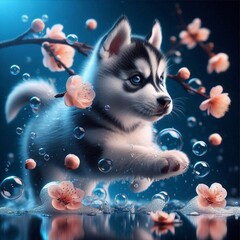 Canvas Print - Husky