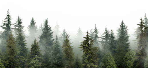 Wall Mural - png pine trees forest nature backgrounds landscape.
