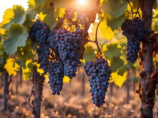 grapes in vineyard