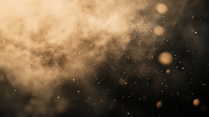 Wall Mural - wooden table with smoky background