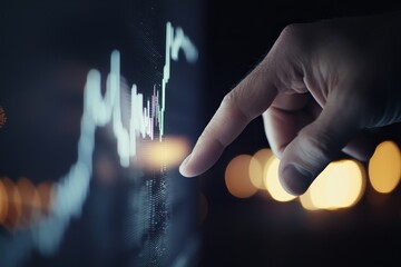 Leinwandbilder - In this concept, interest rate and dividend are analyzed for investment growth and business financials. Business growth, income, marketing, and profit are also discussed.