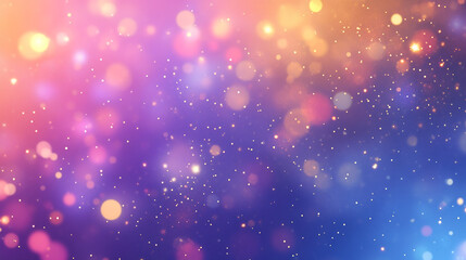 Wall Mural - golden abstract background with rainbow light and sparkling bokeh