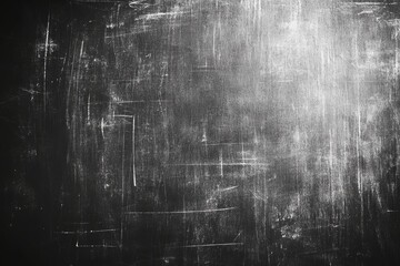 Leinwandbilder - Texture of grunge white chalk on a black board