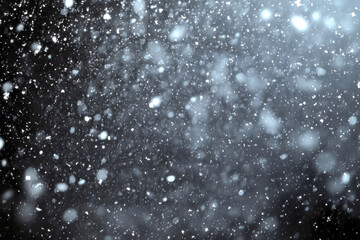 Wall Mural - PNG Snow background winter night.