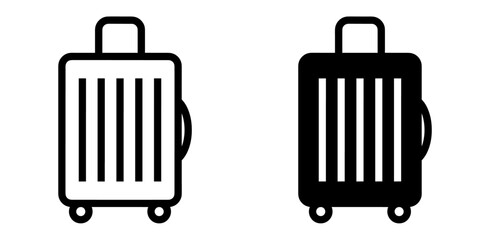 Wall Mural - ofvs738 OutlineFilledVectorSign ofvs - baggage vector icon . travel . isolated transparent . outline and filled version . AI 10 / EPS / PNG . g12084