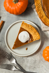 Canvas Print - Thankskgiving Homemade Pumpkin Pie