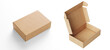 © Roxy - empty Brown Paper mailing box Cardboard box isolated on white background