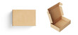 © Roxy - empty Brown Paper mailing box Cardboard box isolated on white background