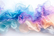 © zamuruev - A beautifully blended display of light, flowing fabric creates an abstract backdrop showcasing a soft spectrum of colors, including blue, purple, and peach, evoking a calm atmosphere