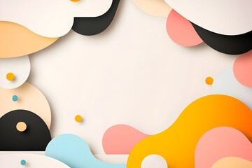 Wall Mural - minimal geometric composition for elegant presentations and advertising designs with sleek monochrom