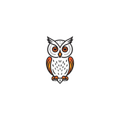 Wall Mural - owl logo vector icon