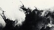 © Business Pics - Across the canvas, turbulent painting blots spread in a black and white abstract ink splatter transition.