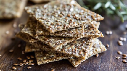 Delicious flaxseed crackers a healthy and gluten free snack option