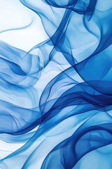 Wall Mural - wavy abstract background featuring shades of blue