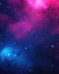 Wall Mural - dark pink and blue 2d cartoon backdrop featuring galaxy stars vibrant illustration with luminous ast