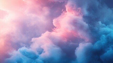 Wall Mural - dreamy blue and pink abstract background