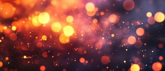 Wall Mural - abstract background featuring an explosion of bokeh lights