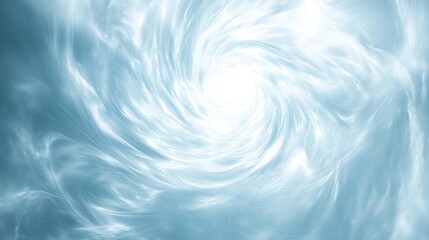 Poster - abstract circular light blue gradient background featuring water swirls and a swirling radial blurre