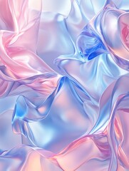 Sticker - fantasy 3d abstract background featuring pink and blue hues ideal for use in portfolios weddings bea