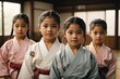 © juanpablo - mixed race group of cute children wearing