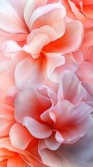 Wall Mural -   A pink flower with a white center and red center