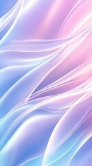 Poster -   A close-up of a blue and pink background with a blurry image of the backside of a cellphone