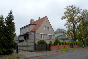 House on Verkhneozernaya street in Kaliningrad