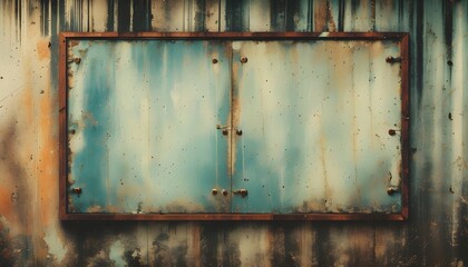 Wall Mural - Vintage Grunge Aesthetic Poster Background with Weathered Texture and Timeless Charm