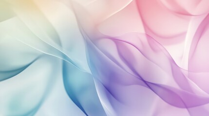 Wall Mural - Elegant glassmorphism background featuring a gentle gradient and translucent frosted panels