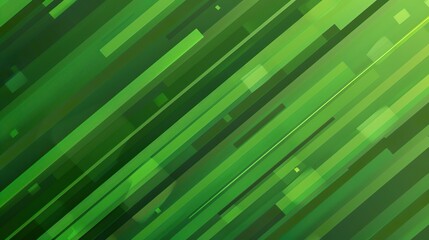 Wall Mural - Green_gradient_simple_and_fresh_geometric_lines