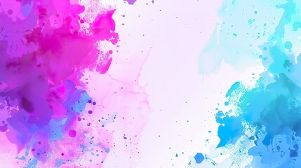 Sticker - Color_ink_gradient_brush_splashes_banner_background