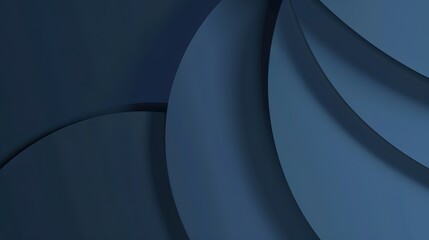 Poster - Blue_minimalist_curve_background