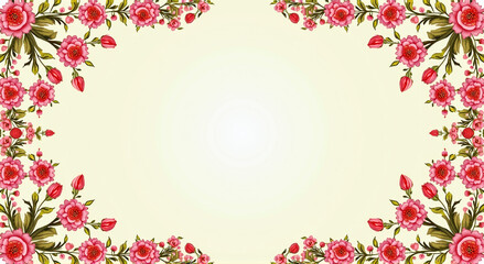 Poster - spring floral background