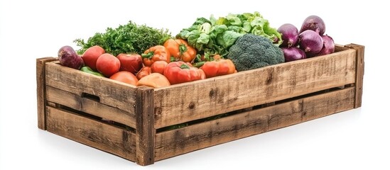 Sticker - Fresh Produce in Wooden Crate