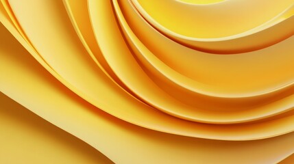 Wall Mural - Soft yellow waves create a soothing abstract pattern in warm tones of light