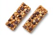 © Avr Di - The image shows a protein snack energy bar made from almonds, nuts, and other ingredients, which is a healthy food that is very nutrient dense.