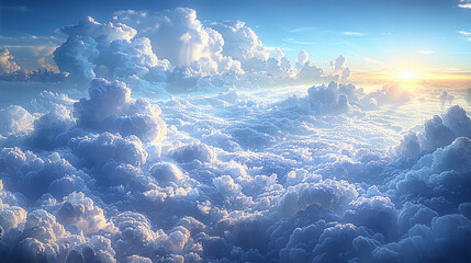 blue sky and clouds