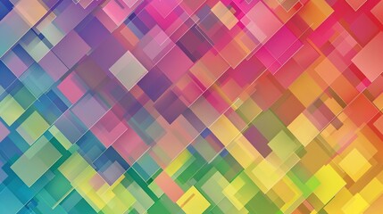 Sticker - Abstract background of colorful triangles with various colors