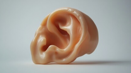 A model of the human ear, shown in detail against a plain white background.