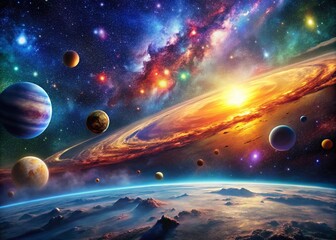 Wall Mural - stunning wallpaper space images featuring galaxies, nebulas, stars, and cosmic wonders in 4k
