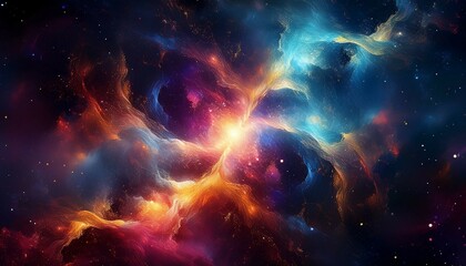 Wall Mural - visualization of space