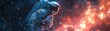 © thanawat - An astronaut explores the colorful depths of outer space, showcasing the vastness and beauty of the universe.