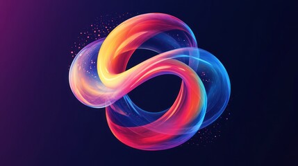 Poster - Abstract Colorful Swirls