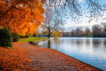 Canvas Print - autumn in the park