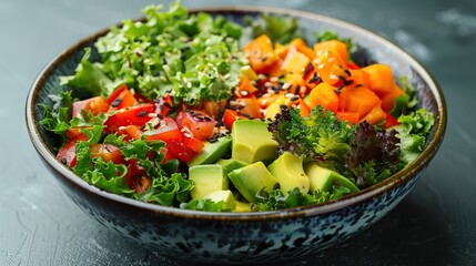 Wall Mural - Delicious and Healthy Salad Bowl